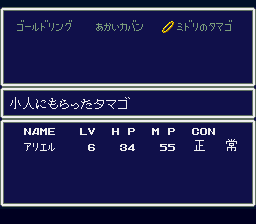 SFC版アレサ 特殊アイテム