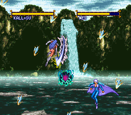 バスタード 暗黒の破壊神 バトル画面