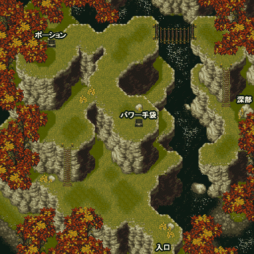 クロノトリガー トルース村の裏山のマップ