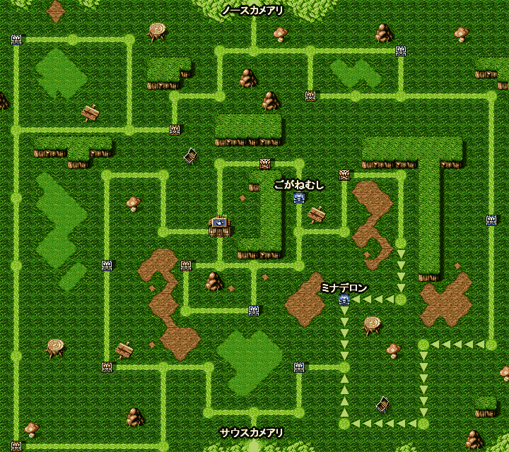 ドカポン321 迷いの森 全体マップ