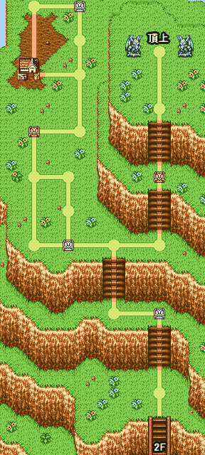 ドカポン321 ビビルマウンテン3Fの全体マップ