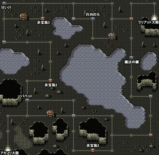 ドカポン321 地下通路の全体マップ