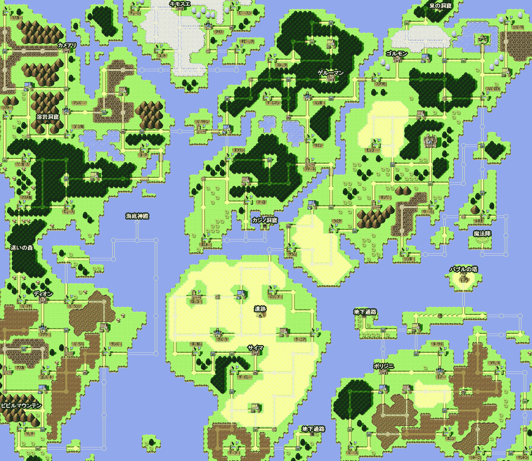 ドカポン321 ワールドマップ