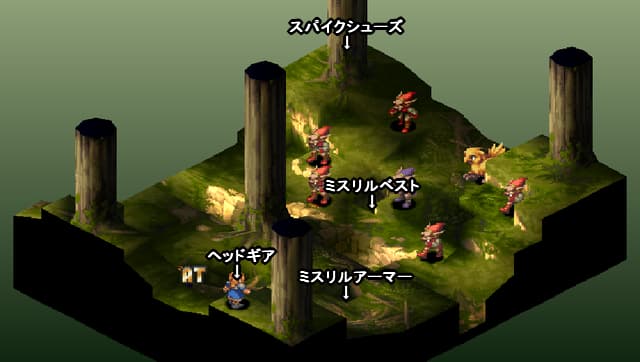 FFT アラグアイの森の全体マップ