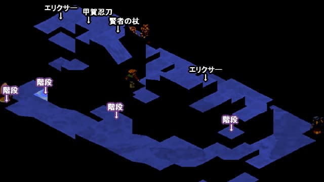 ディープダンジョン第7階層「BRIDGE」の全体マップ