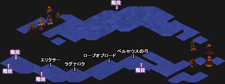 ディープダンジョン第8階層「VOYAGE」の全体マップ