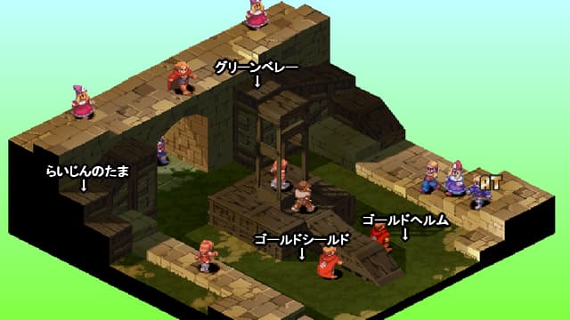 FFT ゴルゴラルダ処刑場の全体マップ