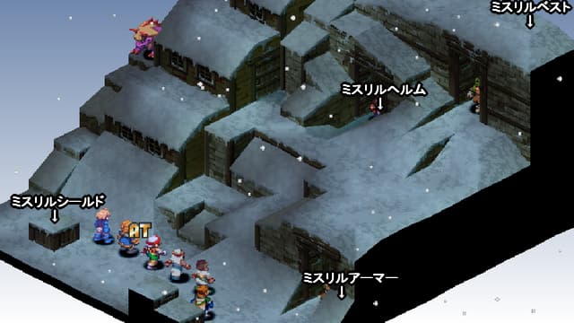 FFT ゴルランドの炭坑地下二階の全体マップ