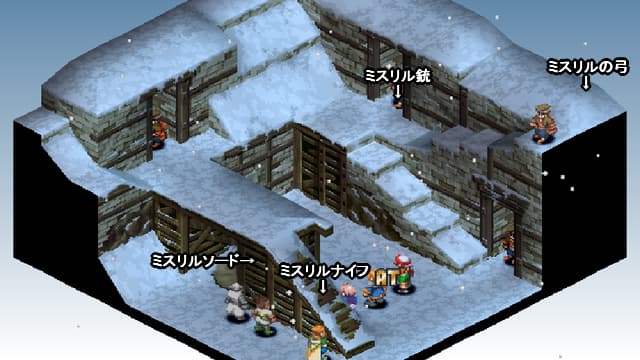 FFT ゴルランドの炭坑地下三階の全体マップ