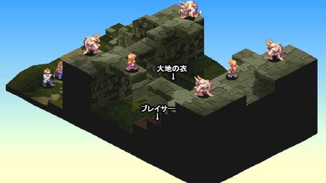 FFT ランベリー城 城門前の全体マップ裏側