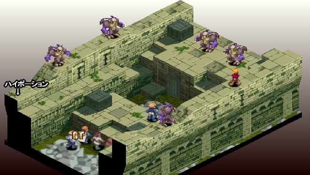FFT ランベリー城 地下入口の全体マップ