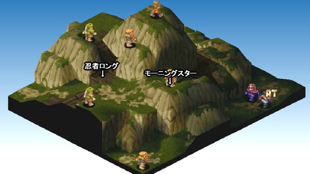 FFT ゲルミナス山岳の全体マップ(裏側)