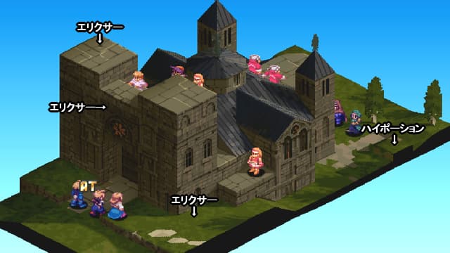 FFT 聖ミュロンド寺院の全体マップ