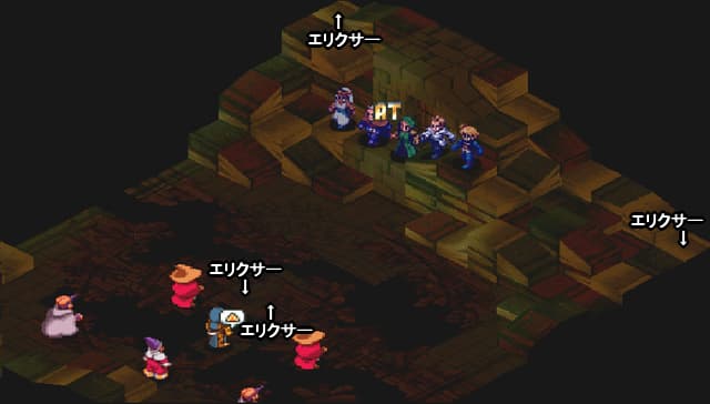 FFT オーボンヌ修道院 地下書庫地下五階の全体マップ