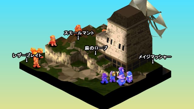 FFT 風車小屋の全体マップ
