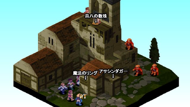 FFT ゼルテニア城「町外れの教会」の全体マップ