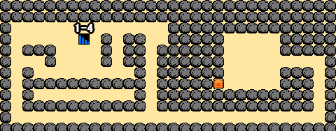 がんばれゴエモン！からくり道中 隠し通路4のマップ