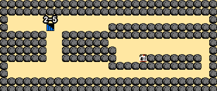 がんばれゴエモン！からくり道中 隠し通路5のマップ