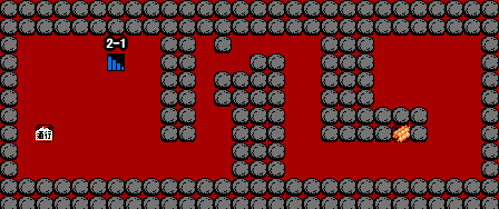 がんばれゴエモン！からくり道中 ステージ3 隠し通路2マップ