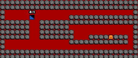 がんばれゴエモン！からくり道中 ステージ3 隠し通路4マップ