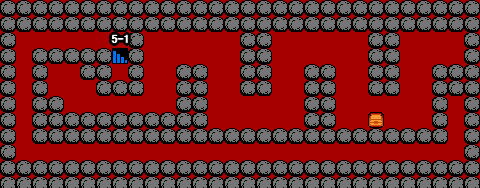 がんばれゴエモン！からくり道中 ステージ3 隠し通路5マップ