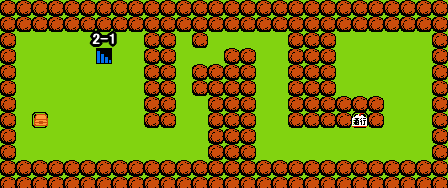 がんばれゴエモン！からくり道中 ステージ4 隠し通路2マップ