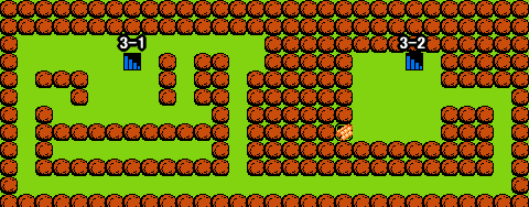 がんばれゴエモン！からくり道中 ステージ4 隠し通路3マップ