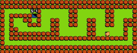 がんばれゴエモン！からくり道中 ステージ4 隠し通路5マップ