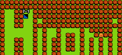 がんばれゴエモン！からくり道中 ステージ4 隠し通路7マップ