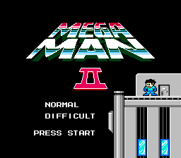 MEGA MAN 2 タイトル画面