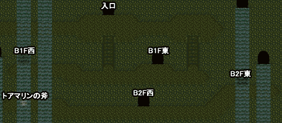 ロマサガ2 詩人のどうくつ1Fマップ