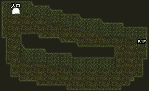 ロマサガ2 モンスターの巣1Fのマップ