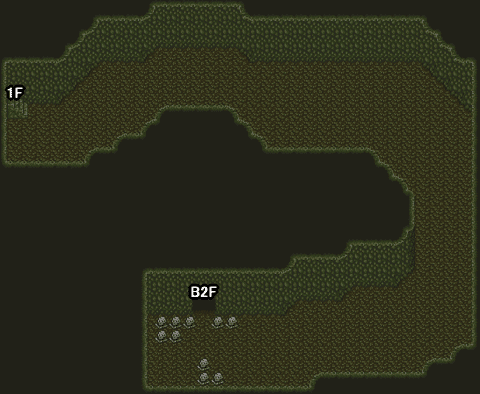 ロマサガ2 モンスターの巣B1Fのマップ