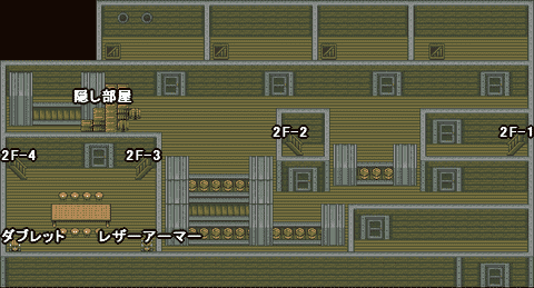 地上戦艦1Fのマップ