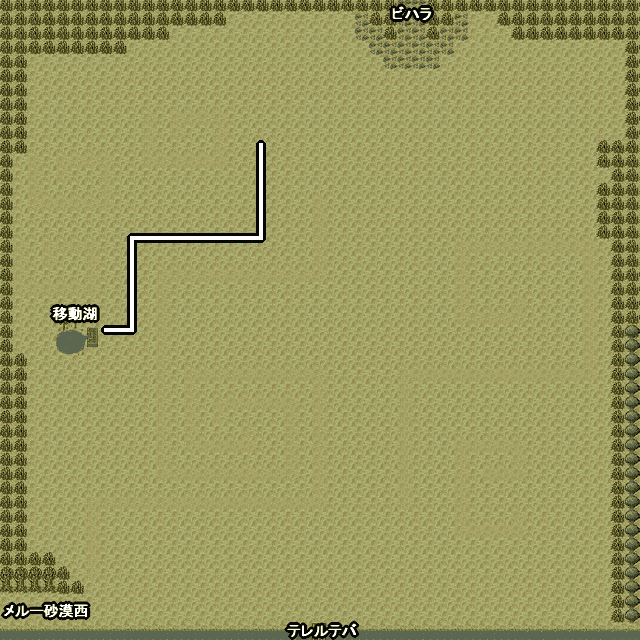 ロマサガ2 メルー砂漠北のマップ