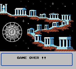 ゲームオーバー画面