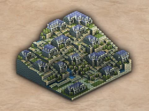 タクティクスオウガリボーン 港町ゴリアテ居住区南のステージマップ