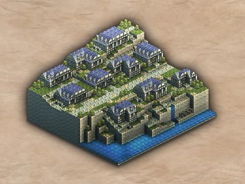 タクティクスオウガリボーン 港町ゴリアテ大通りのステージマップ